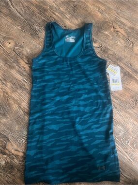 Under Armour Blue Teal Camo Performance Tank